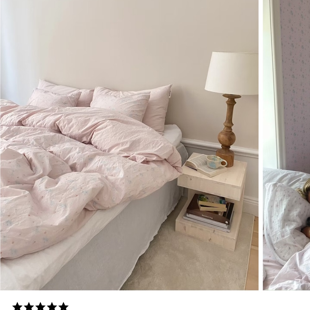 Elegant Pink Bedding Set